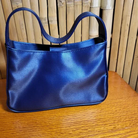 Avon Y2K Rare Sapphires Shimmering Evening Bag Royal Blue - Picture 2 of 7